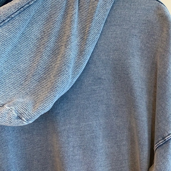 💕HP💕Vintage Havana light denim wash long sleeve hoodie - Picture 9 of 15